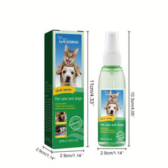 Dog Dental Spray Tartar Remover For Dogs 30ml Pet Teeth Cleaning Spray