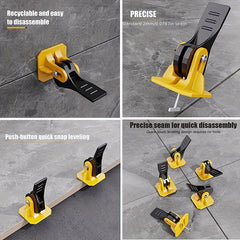 Yellow Ceramic Tile Leveling System 20pcs Bundle