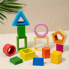 Wooden Interlocking Toy Set for Boys and Girls