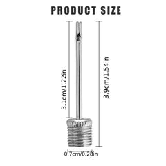 100Pcs Stainless Steel Air Pump Inflation Needles for Sports Balls