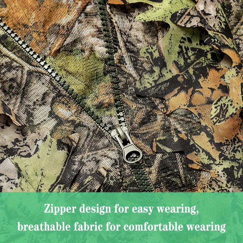Lightweight 3D Leafy Camouflage Set Outdoor Camouflage Ghillie Suit
