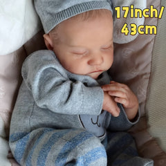 Handsome Reborn Doll Full Body Vinyl Washable & Painted with Painted Hair