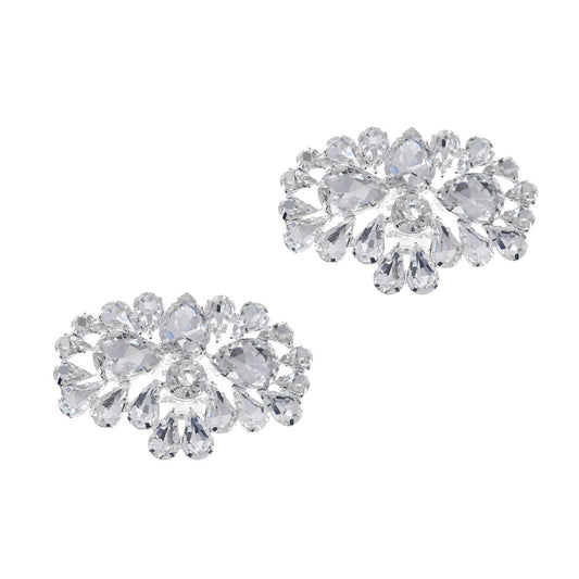 Crystal Shoe Clips Rhinestone Shoe Buckles Women DIY Shoe Decoration