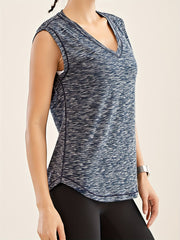 Women's Breathable Sleeveless Yoga Top for Running and Fitness