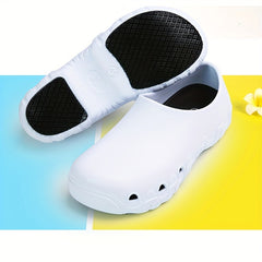 Men's Chef Shoes Oil Water Resistant Non Slip Safety Work Shoes