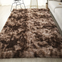 Ultra Soft Plush Rug Coffee Large Non-slip Fluffy Shaggy Area Rug