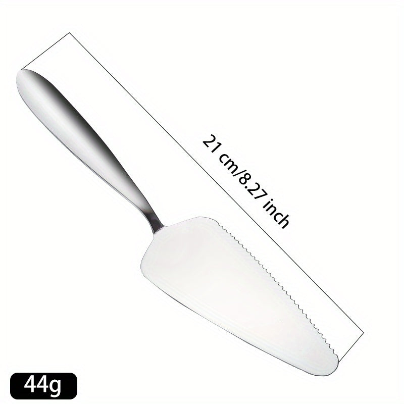 Cake Spatula Slicer Stainless Steel Pizza Shovel Fine Serrated Edge