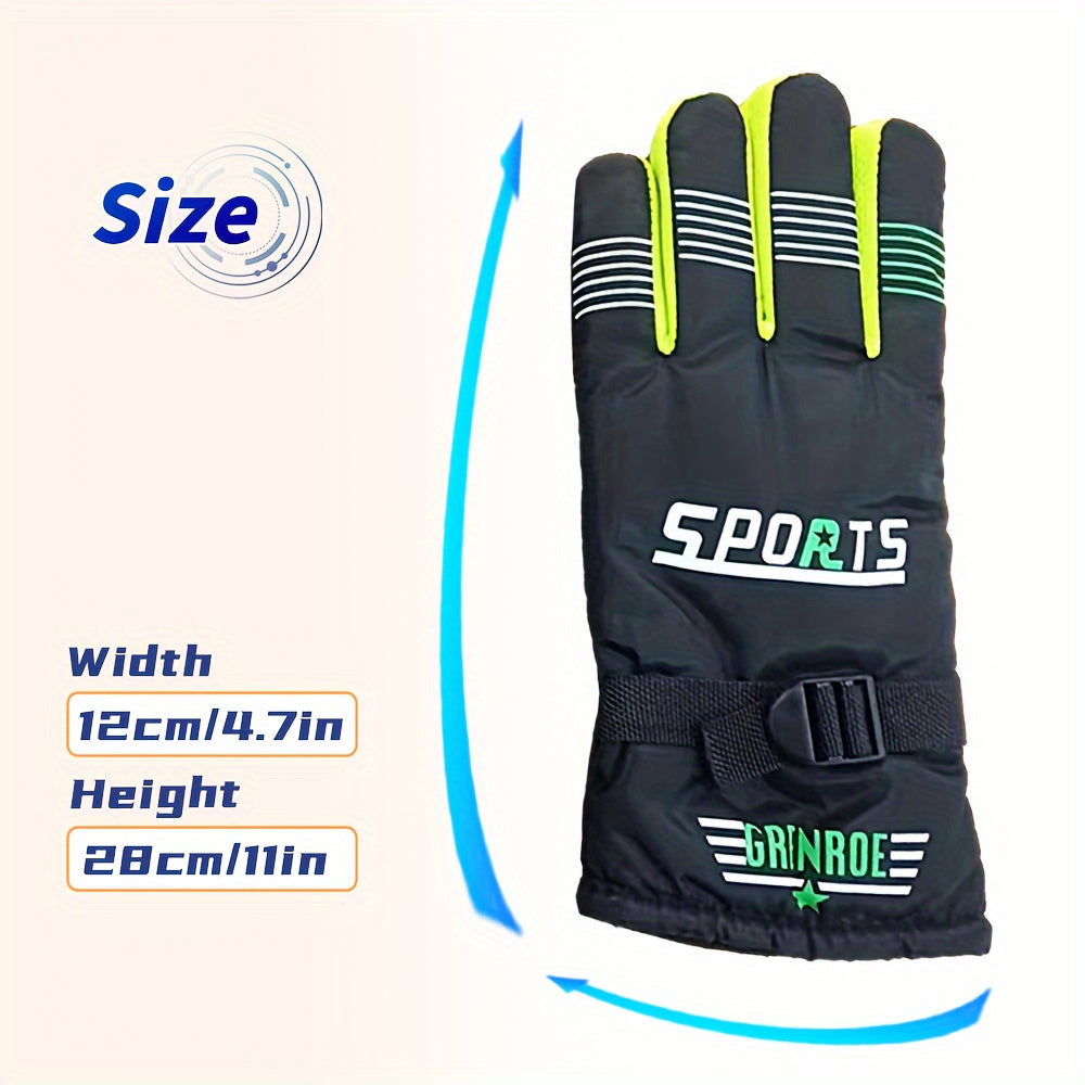 Winter Fleece Lined Waterproof Touch Screen Gloves