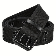 Canvas Pin Buckle Leather Belt for Men
