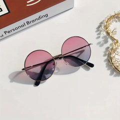 Girls Round Frame Sunglasses UV Protection Summer Sunglasses Kids Accessories