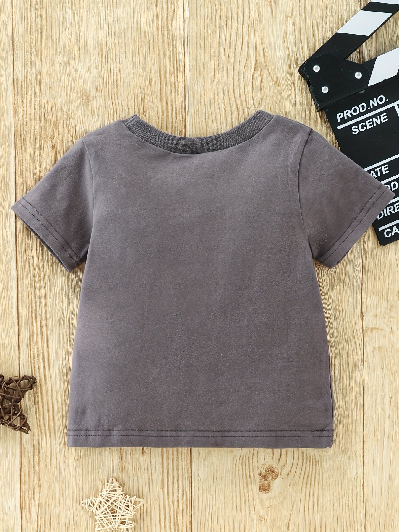 Baby Boy's Summer Cartoon Letter Print T shirt Kid's Casual Tee Top