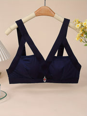Sexy Rhinestone Detail Harness Bra