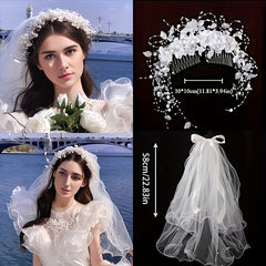 Bride Veil Set for Engagement