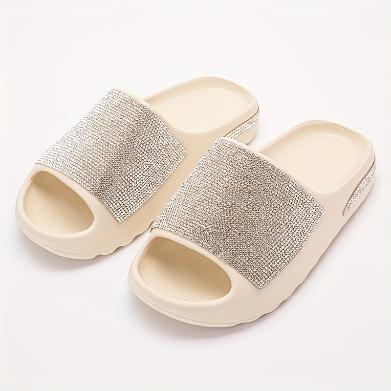 Flag Pattern Open Toe Breathable Slides Soft Sole Slippers