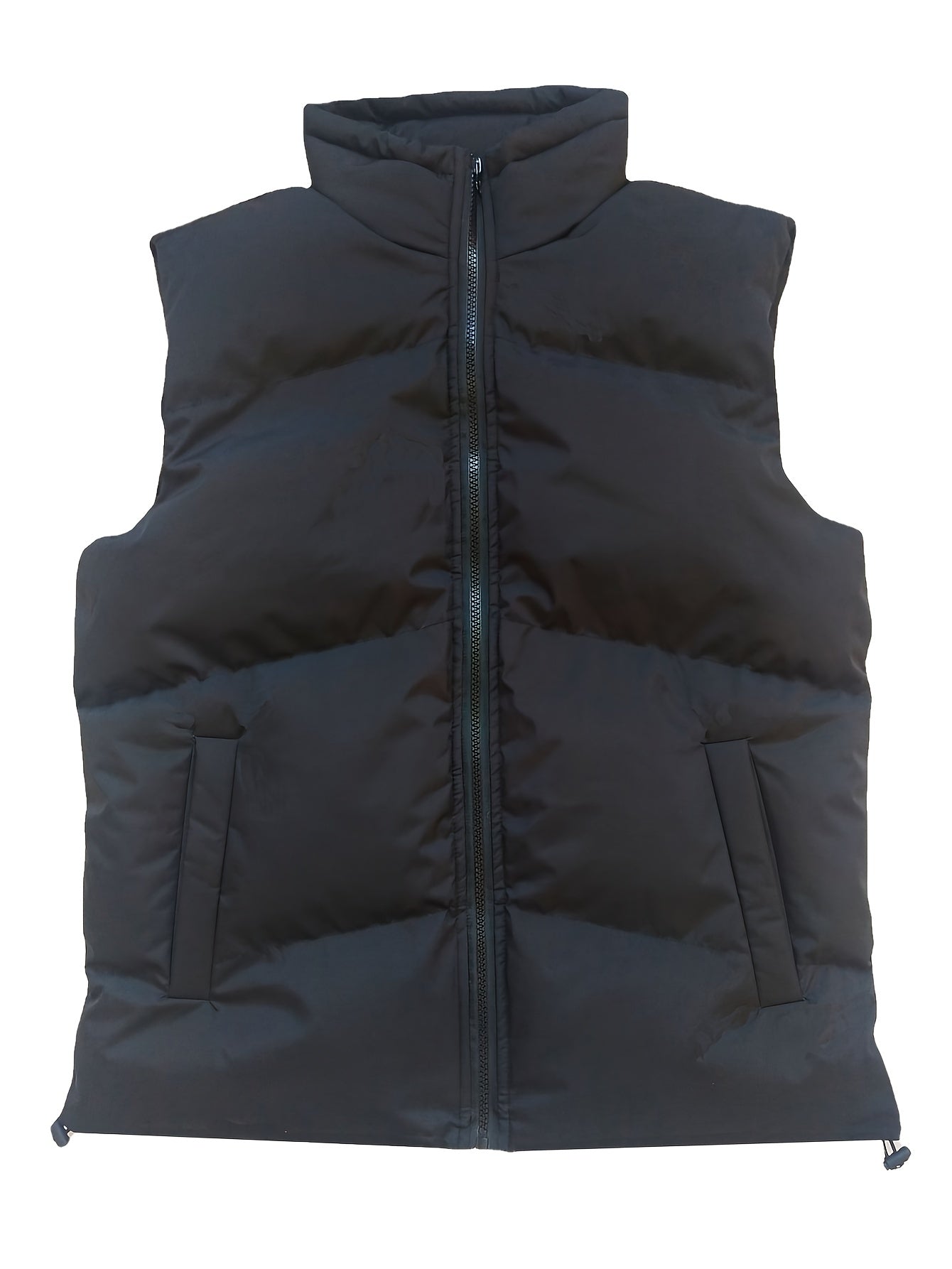 Men's Warm Stand Collar Puff Vest Winter Couple Loose Vest