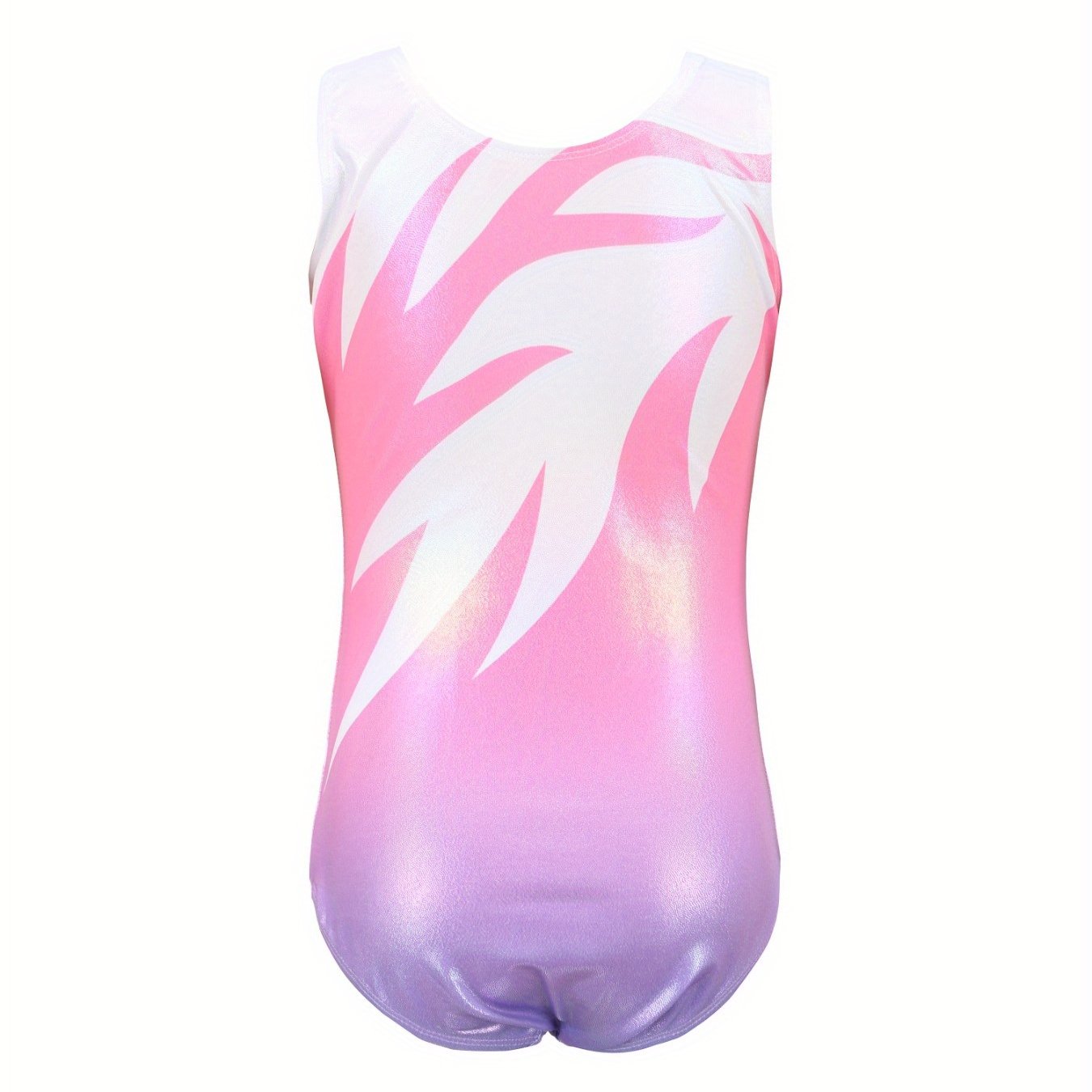 Girls Stretchy Sleeveless Workout Gymnastics Outfit