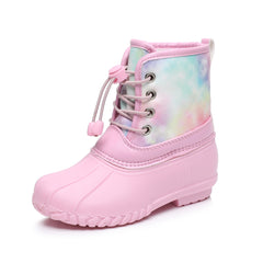 Girl's High Top Waterproof Boots Non Slip Shoes For Kids