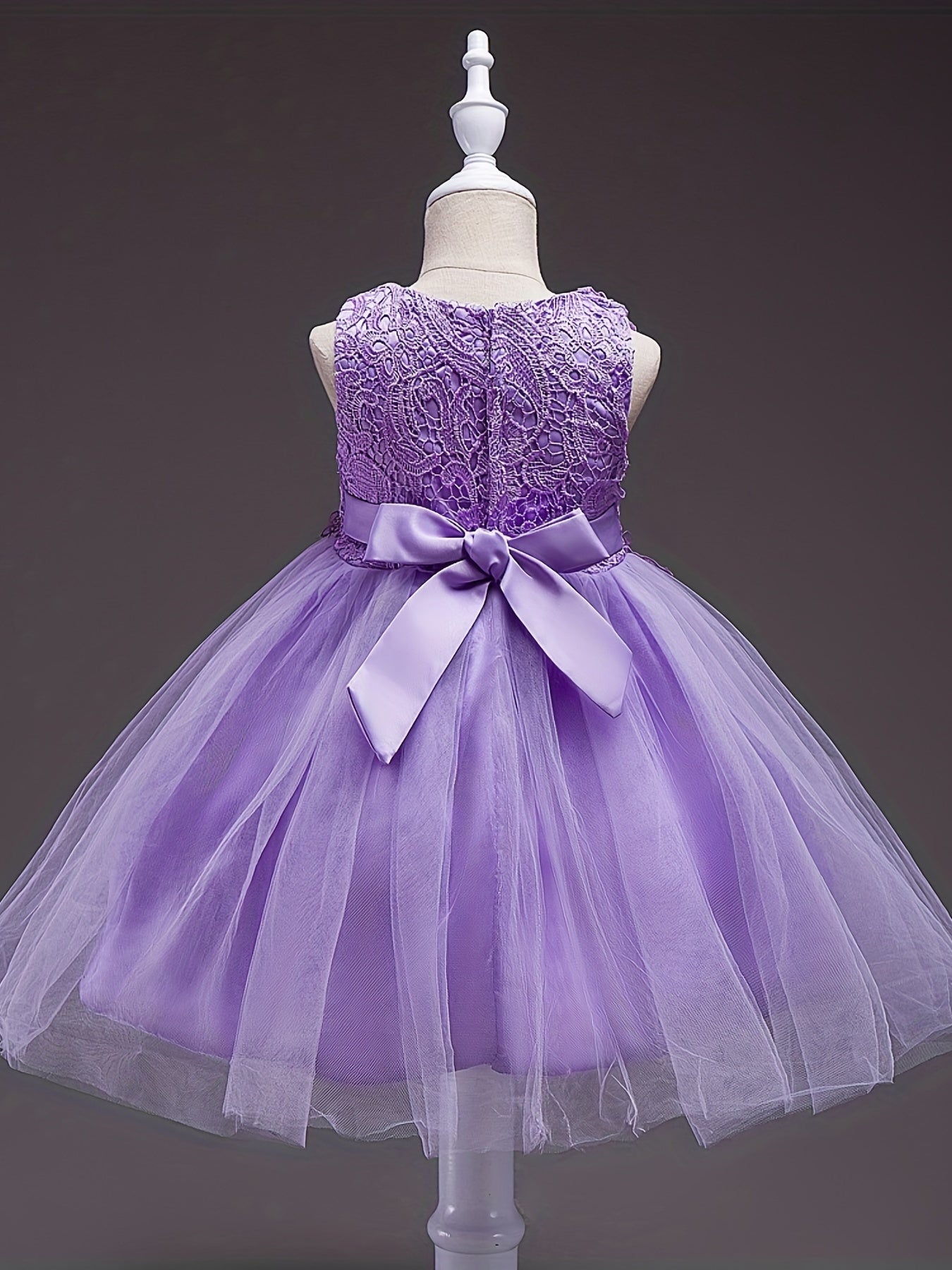 Baby's Lace Princess Gown Dress for Wedding Birthday Party