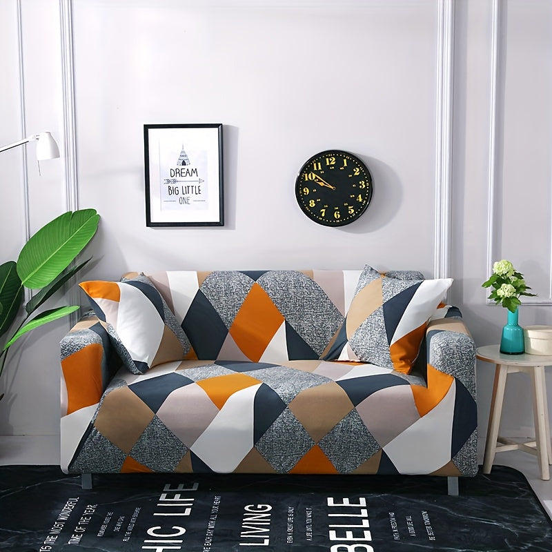 Geometric Pattern Sofa Slipcover All-Inclusive Four Seasons