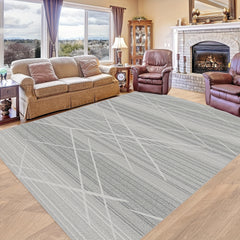 1pc Large Line Carpets for Living Rooms, Bedrooms, Offices - Non Slip and Easy