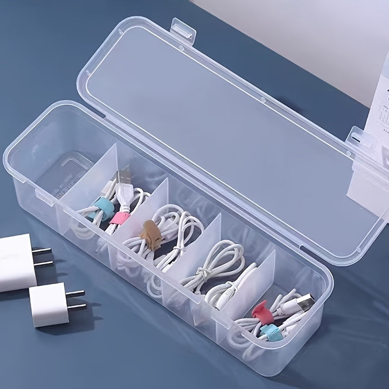 Data Cable Storage Box 5 Grids Waterproof Dustproof