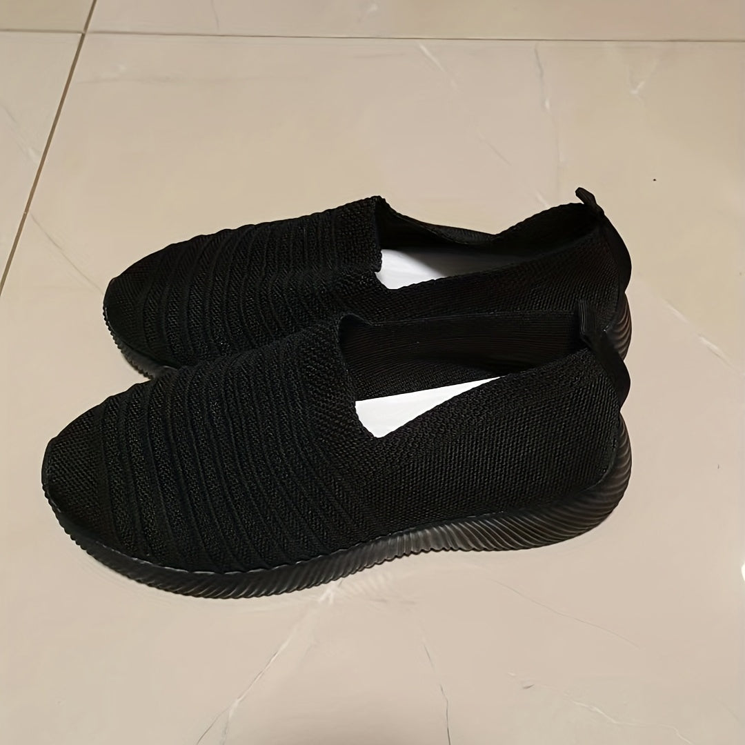 Women's Breathable Mesh Sneakers Casual Flying Woven Outdoor Shoes