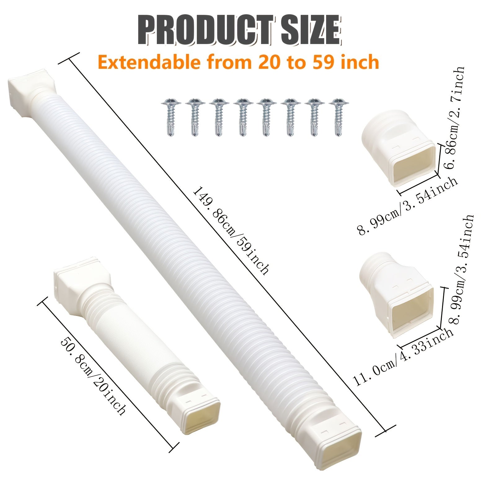 Downspout Extender Telescopic Rain Gutter Drain Extension Flexible Tool