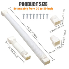 Downspout Extender Telescopic Rain Gutter Drain Extension Flexible Tool