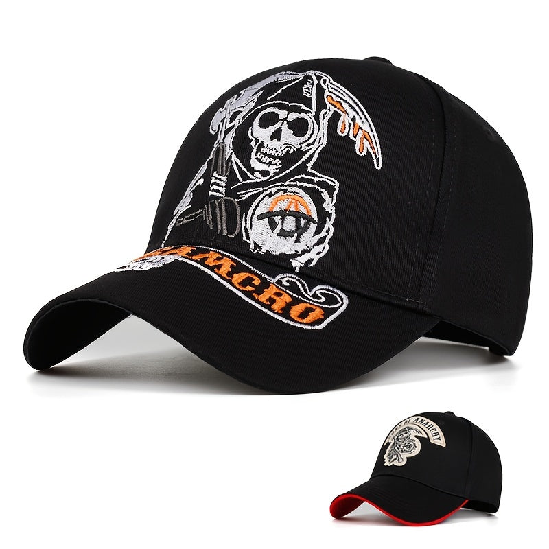 Embroidered Skull Snapback Hat For Men&Women Bone Gorra Casquette Cap
