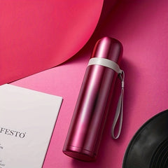 500ml Double Layer Vacuum Cup Stainless Steel Leakproof Water Tea Cup