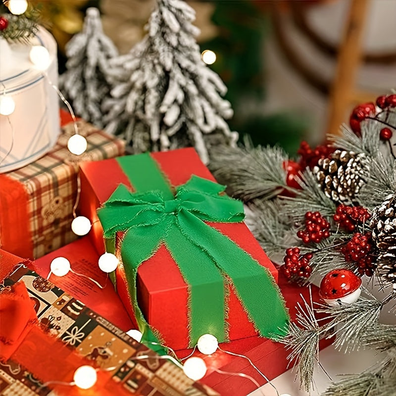 2pcs Christmas Ribbon DIY Christmas Tree Decorations Home Decor