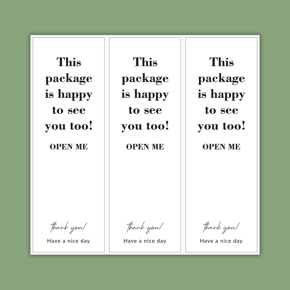 90pcs Rectangular Stickers For Business Letter Envelope Seal