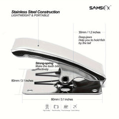 SAMSFX Stainless Steel Fish Clamp For Fish Cleaning Board