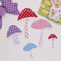 Mushroom Background Metal Cutting Die DIY Scrapbook Gift Card Making
