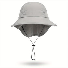 Kids Casual Shawl Hat Quick Dry Sun Protection Bucket Hat