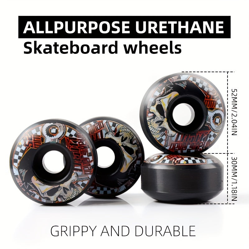 Skateboard Bracket Wheels Axles Combo 52mm 30mm with T-shaped Tool