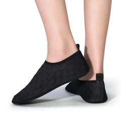 Plaid Pattern Fashionable Creek Sneakers Slip On Flat Beach Wading S