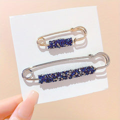 3pcs Rhinestone Brooch Safety Pin for Girls