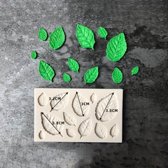 Tree Leaf Shaped Chocolate Mold 3D Silicone Mold Rose Leaves Candy Mold
