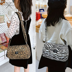 Kids Leopard Print Bucket Bag Crossbody