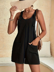 Sleeveless Lounge Romper With Pockets