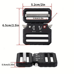 Metal Belt Buckle Bidirectional Adjustable Fits 39mm Belt