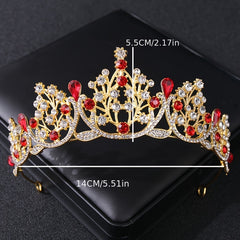 Baroque Crown Hairband Rhinestone Headband Tiara Wedding Birthday Cosplay