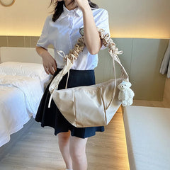 Small Fresh Art Women's Drawstring Hobos Shoulder Bag