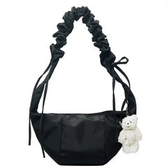 Small Fresh Art Women's Drawstring Hobos Shoulder Bag