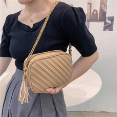 Retro Tassel Women bags Chain Shoulder Bags Mini Flap Bags