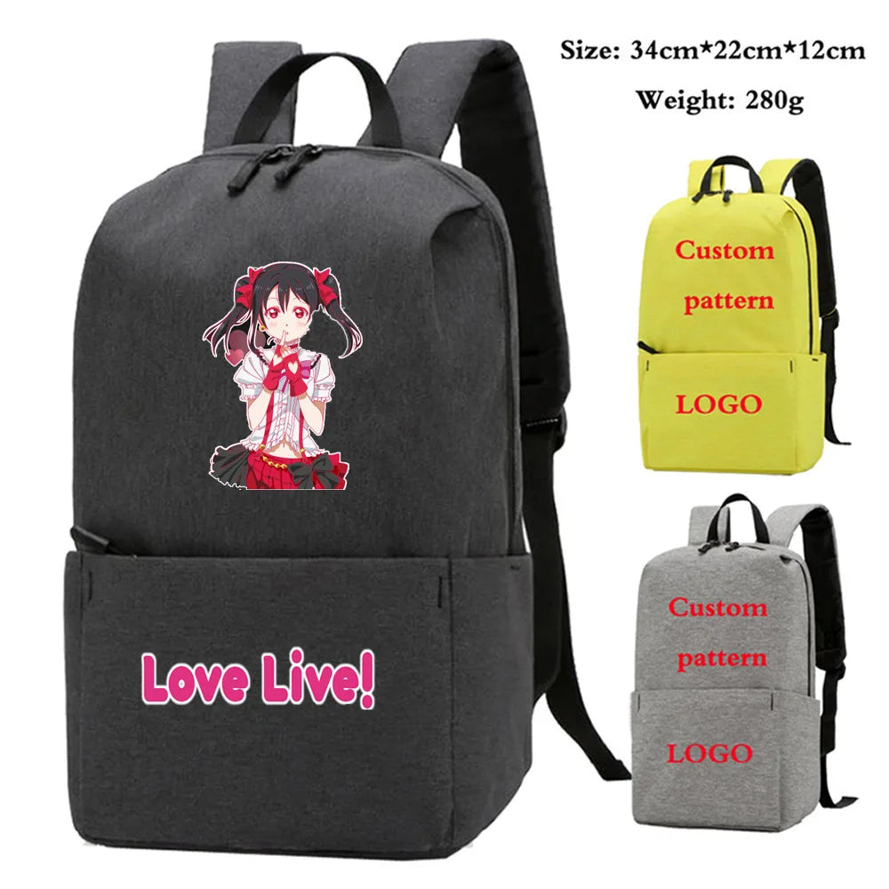 Love Live Backpack Student School Bags Kids Bag Nylon LaptopBag Men Women