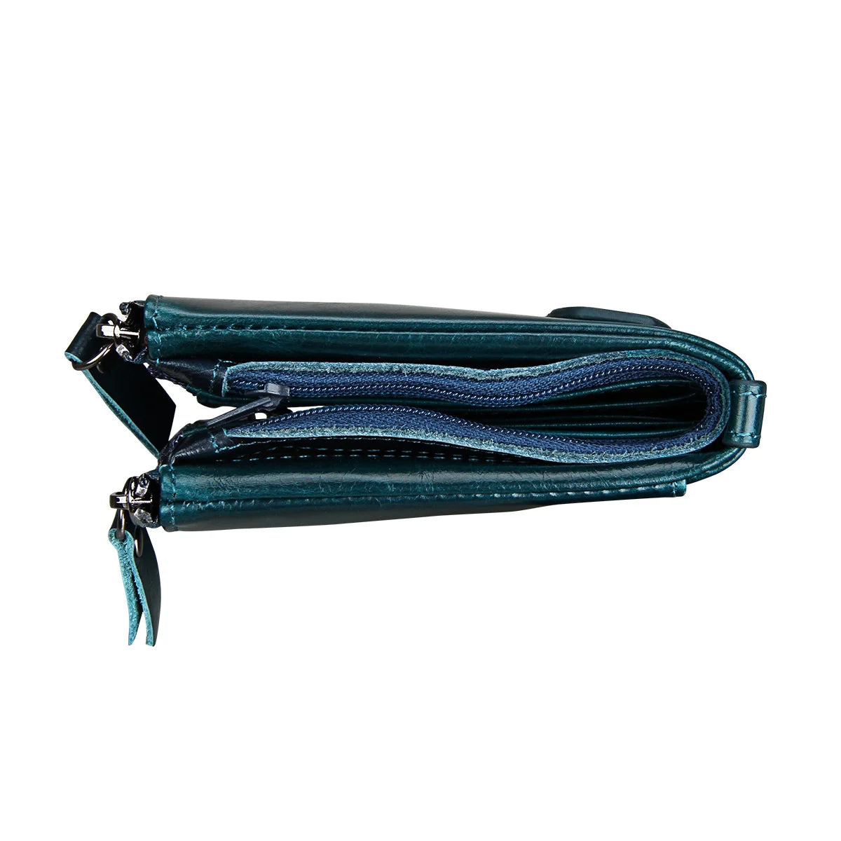 RFID Anti Theft Leather Wallet with Zipper for Men and Women