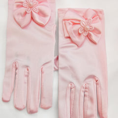 Wedding Flower Girls Stretch Dress Gloves