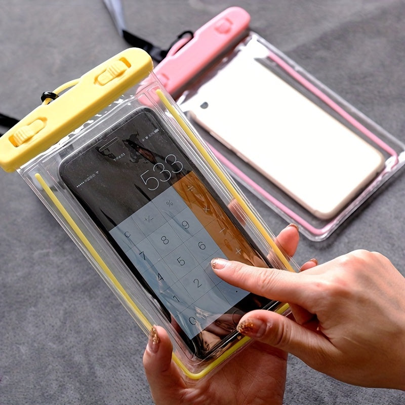 PVC Luminous Waterproof Bag for Mobile Phone - Swimming Diving